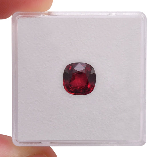 1.49 Carat Red MOZAMBIQUE Cushion Ruby CD