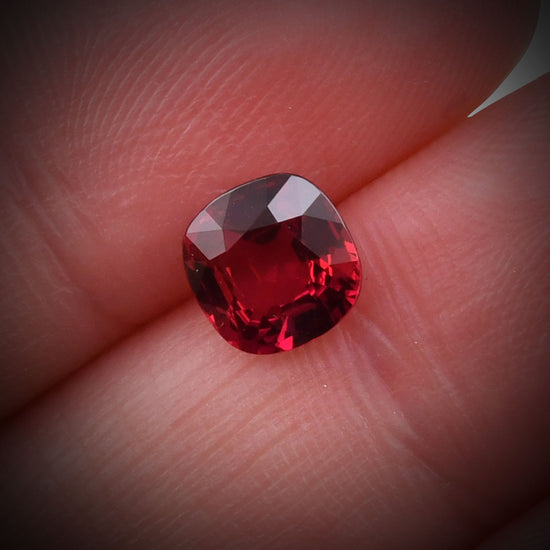 1.49 Carat Red MOZAMBIQUE Cushion Ruby CD