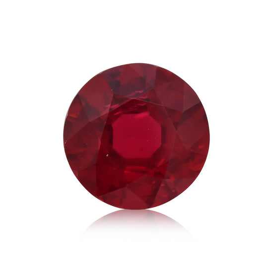 1,72 Karat roter MOZAMBIK-Rundrubin CD