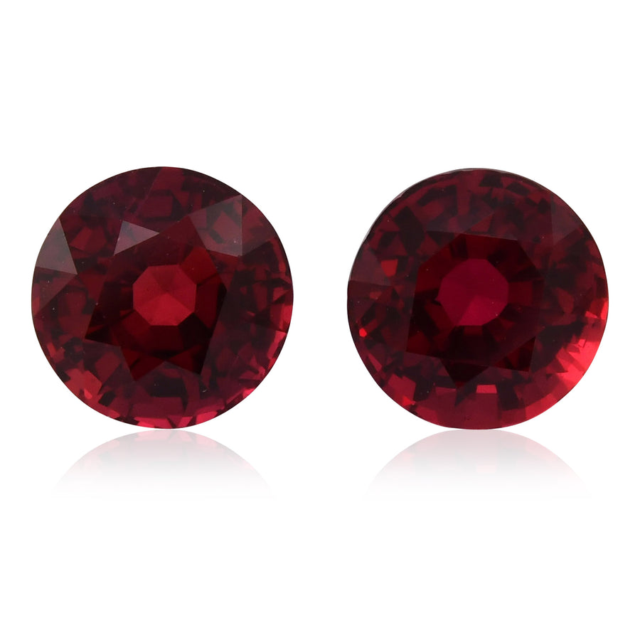 3.14 Carat Red MADAGASCAR Round Rubies CD