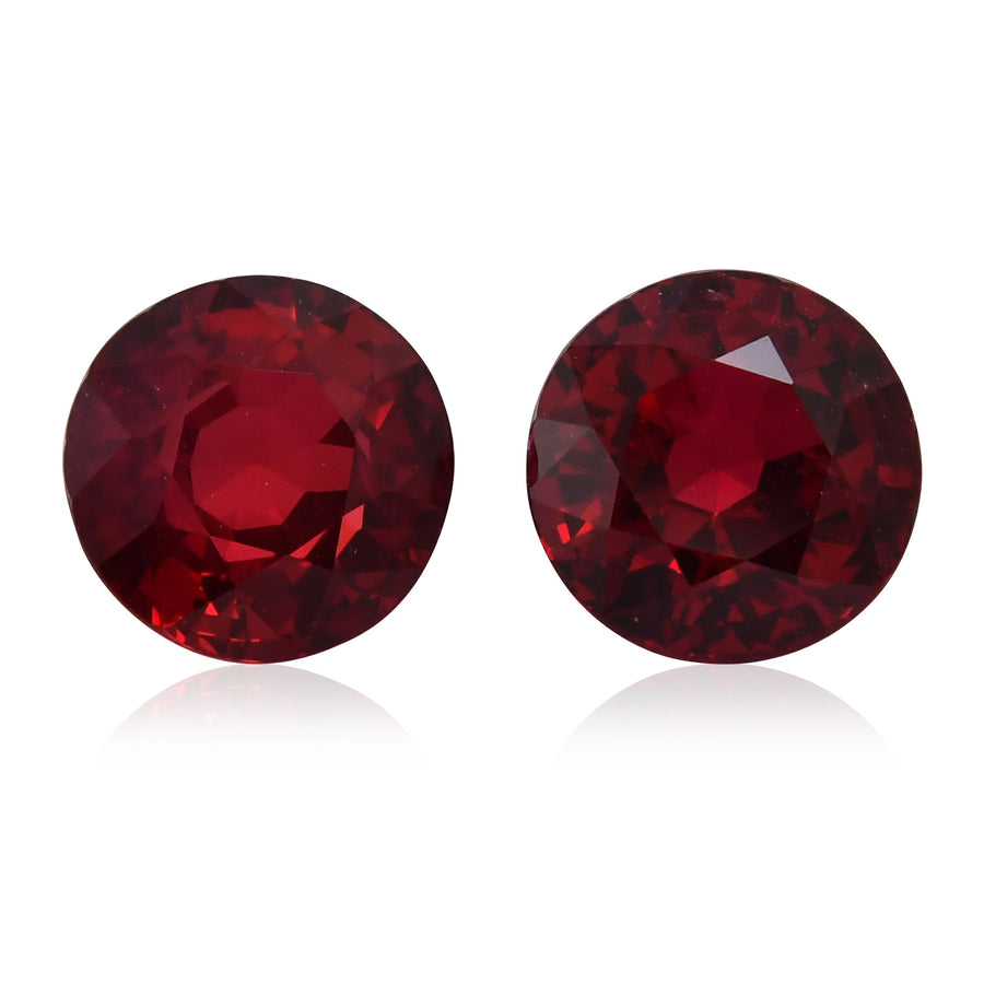3.04 Carat Red MOZAMBIQUE Round Rubies CD