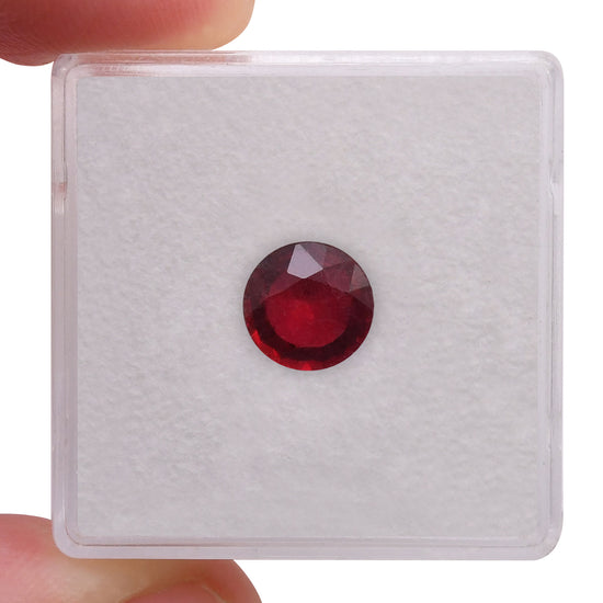 1.53 Carat Red MOZAMBICAN Round Ruby