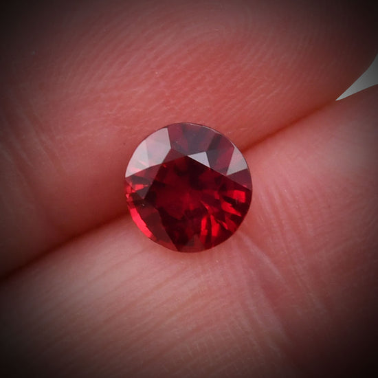 1.58 Carat Red MOZAMBICAN Round Ruby CD