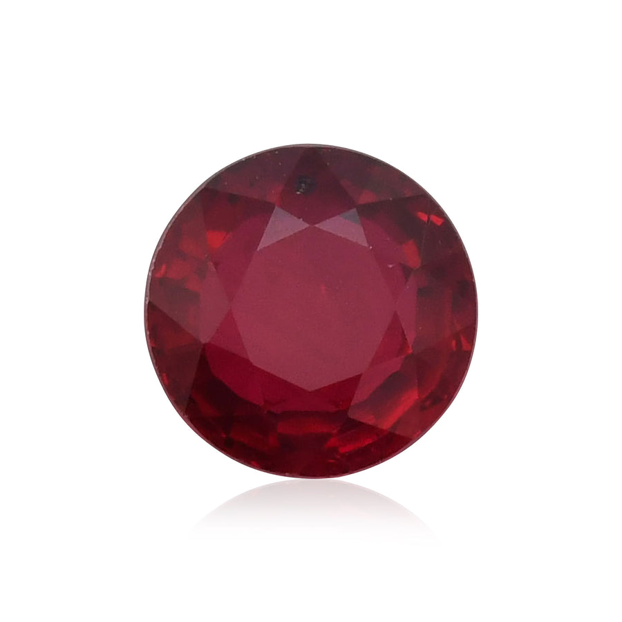 1,90 Karat roter MOZAMBIQUE runder Rubin CD