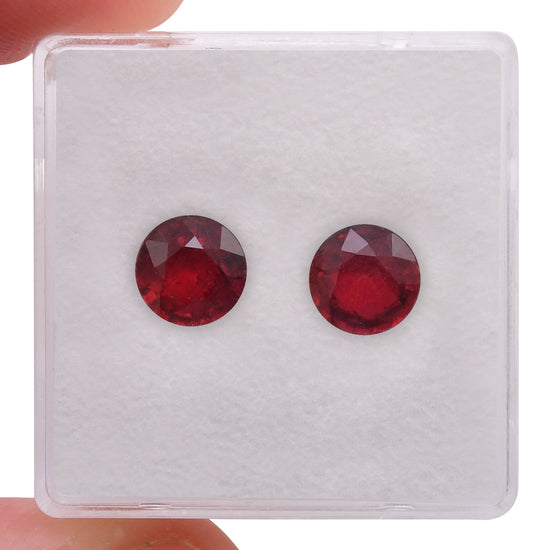 2.53 Carat Red MOZAMBICAN Round Ruby