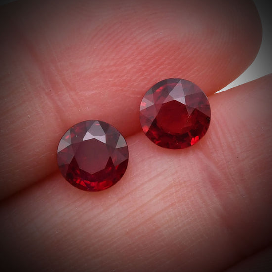 3.02 Carat Red MOZAMBICAN Round Ruby