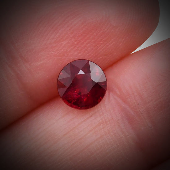 1.68 Carat Red MOZAMBIQUE Round Ruby