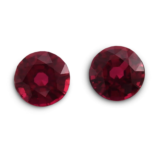 2.09 Carat Red MOZAMBICAN Round Ruby