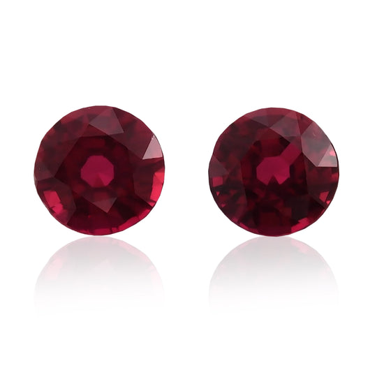 2.09 Carat Red MOZAMBICAN Round Ruby