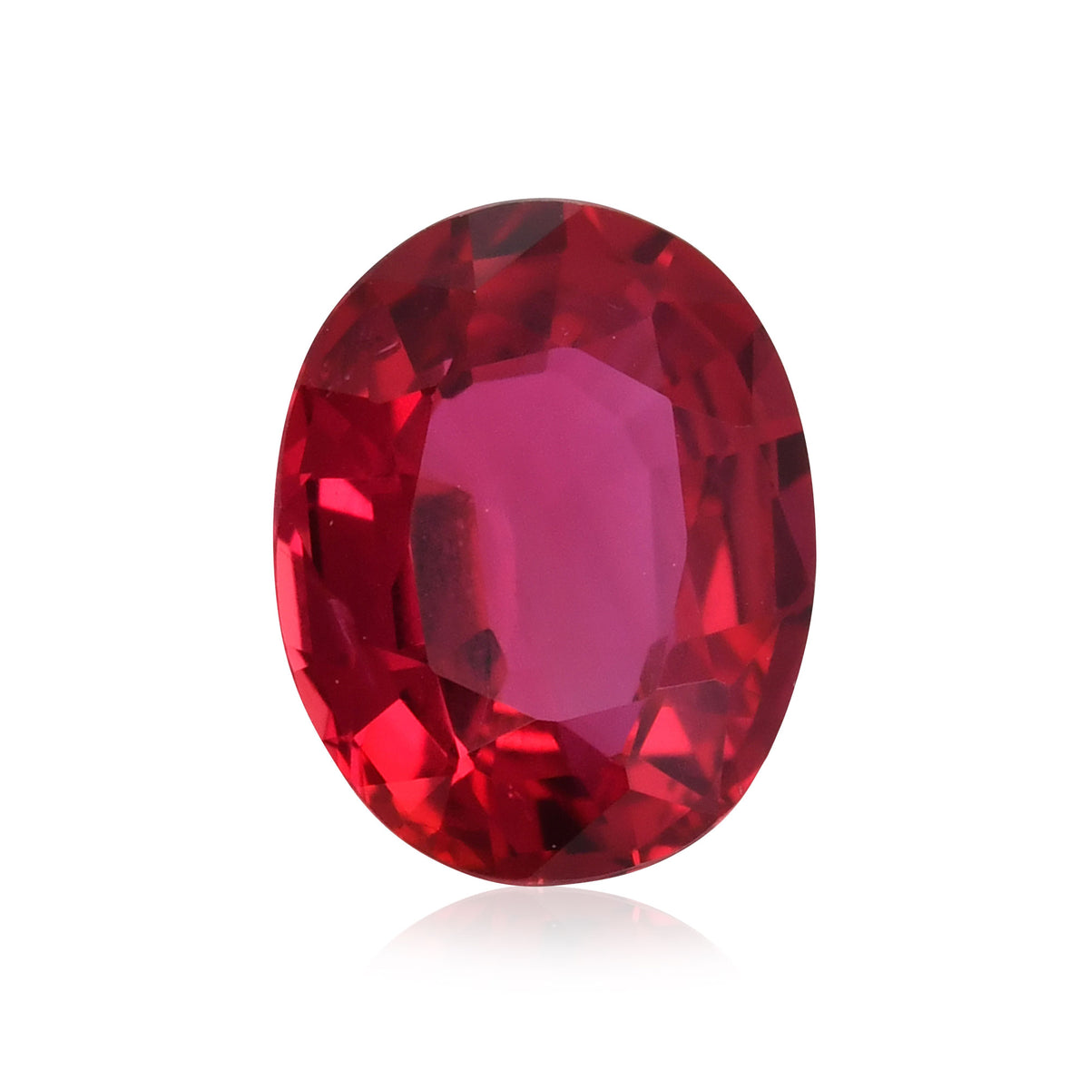 1.24 Carat Red MOZAMBIQUE Oval Ruby GRS No Heat | LEIBISH