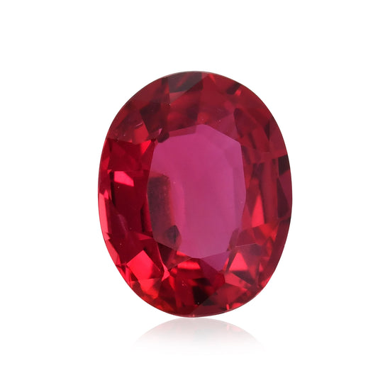 1,24 Karat Roter MOZAMBIQUE Oval-Rubin GRS Unbehandelt