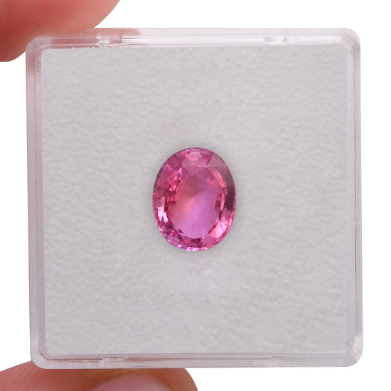 2.02 Carat Peach MADAGASCAR Oval Sapphire CD