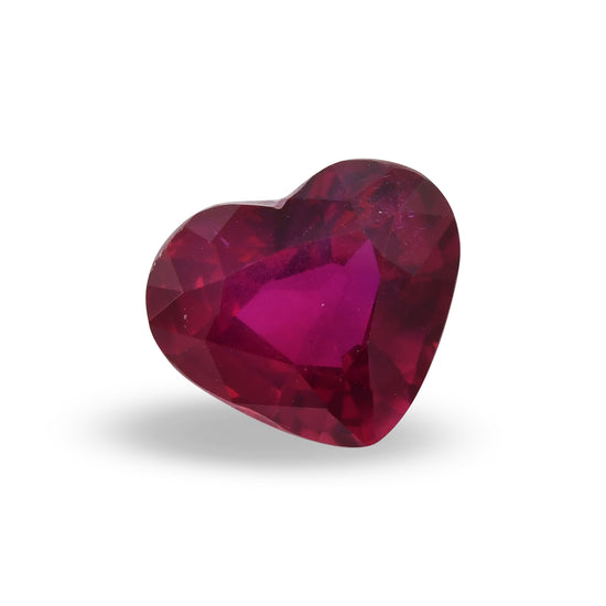 2.52 Carat Red MOZAMBIQUE Heart Ruby GRS No Heat