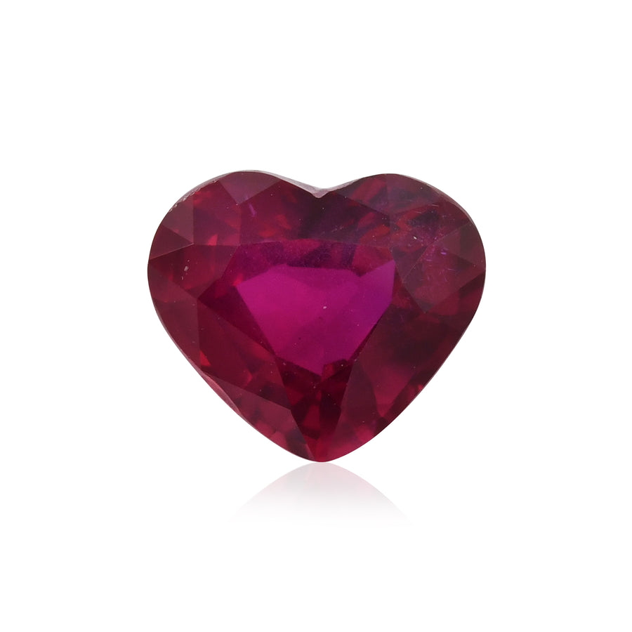 2.52 Carat Red MOZAMBIQUE Heart Ruby GRS No Heat