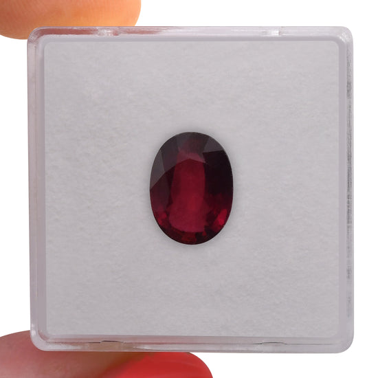 2.01 Carat Red MOZAMBIQUE Oval Ruby CD