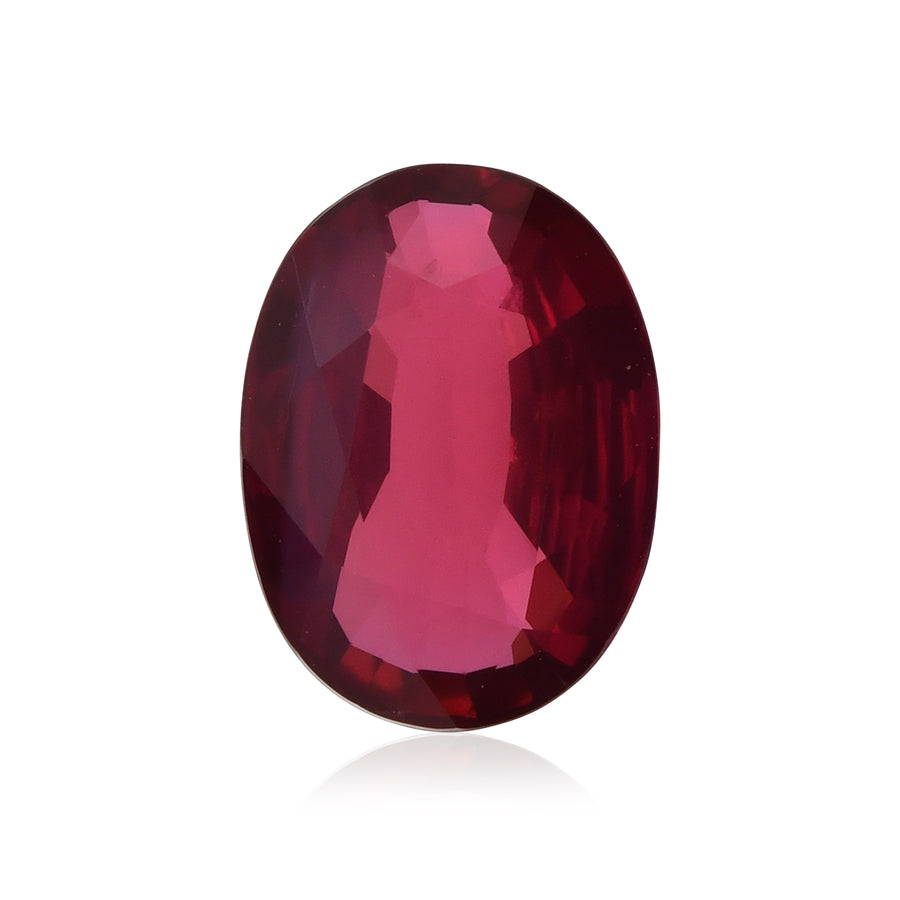 2.01 Carat Red MOZAMBIQUE Oval Ruby CD