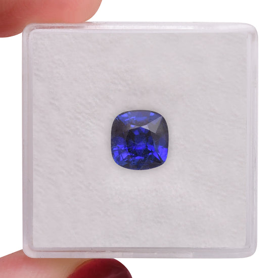 2.27 Carat Blue  Cushion Sapphire