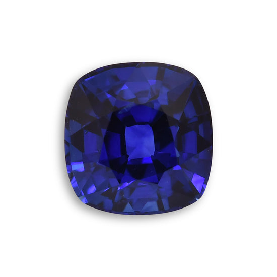 2.27 Carat Blue  Cushion Sapphire