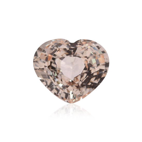2.06 Carat Peach  Heart Sapphire