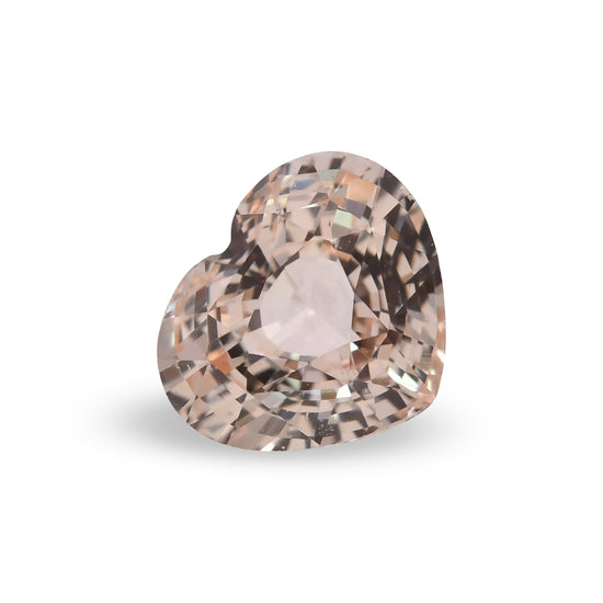 2.06 Carat Peach  Heart Sapphire