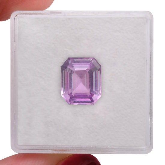 3.24 Carat Pink MADAGASCAR Octagon Sapphire CD