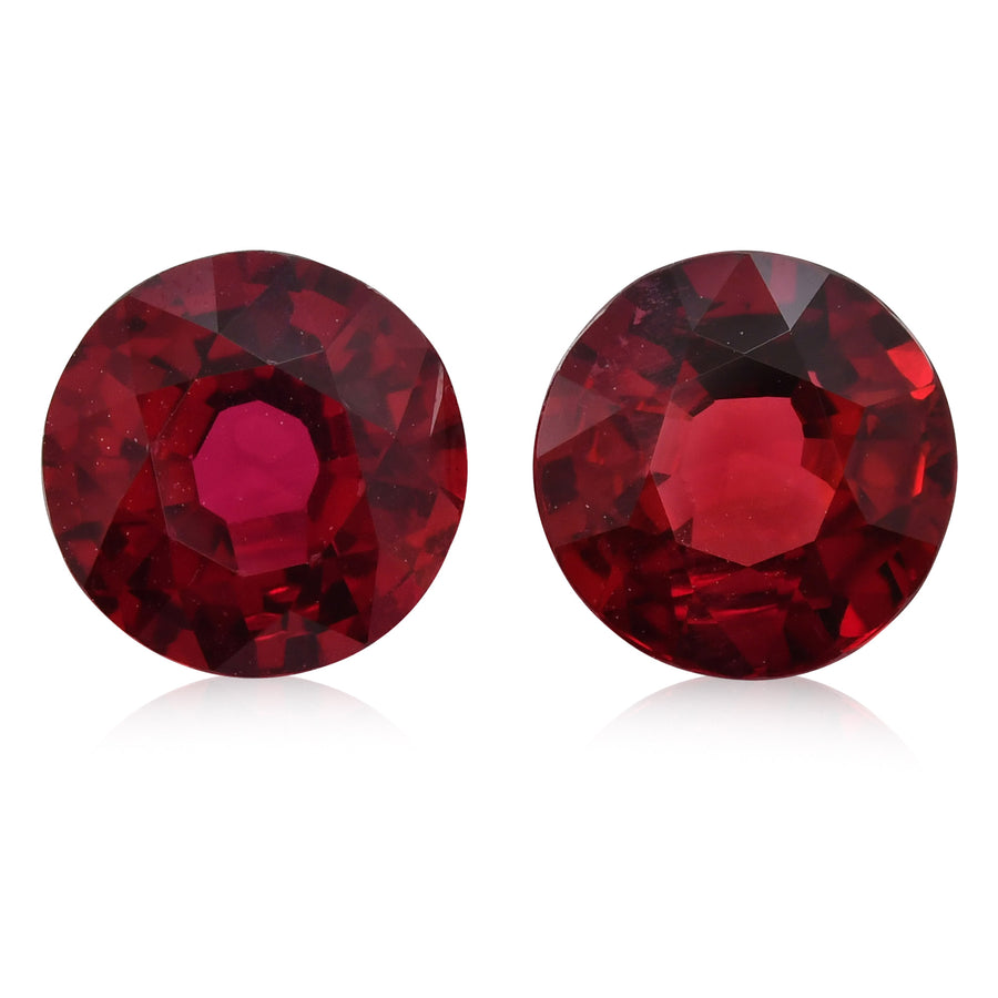 2.80 Carat Red MOZAMBIQUE Round Rubies CD