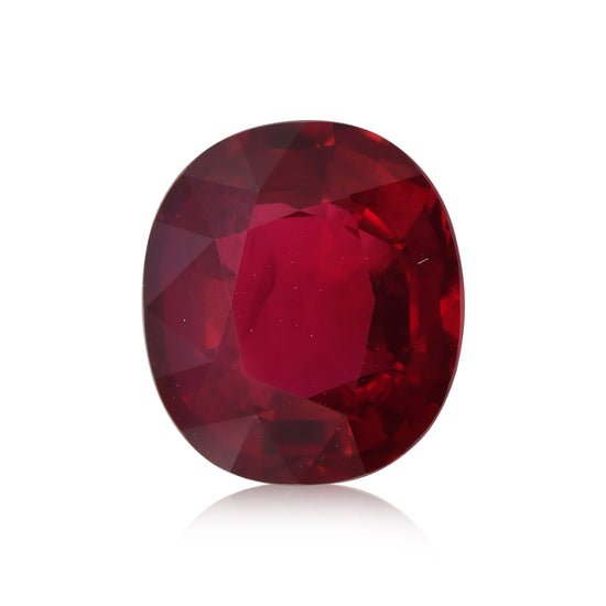 6.04 Karat Roter MOZAMBIQUE Oval-Rubin GRS