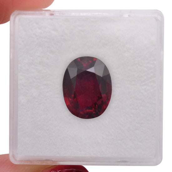 6.01 Carat Red MOZAMBIQUE Oval Ruby GRS