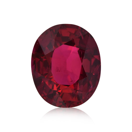 6,02 Karat roter MOZAMBIK-Ovalrubin GRS