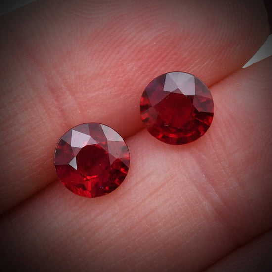 3.21 Carat Red MOZAMBICAN Round Ruby CD