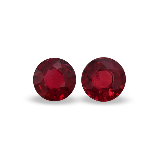3.21 Carat Red MOZAMBICAN Round Ruby CD