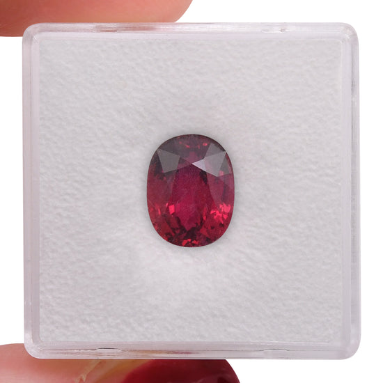 3.05 Carat Red MOZAMBIQUE Oval Ruby GIA No Heat