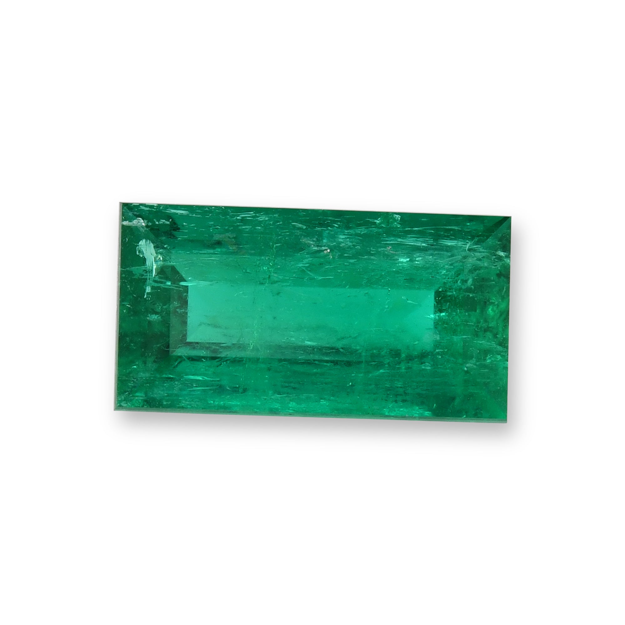 1.84 Carat Green COLOMBIAN Baguette Muzo Emerald CD | LEIBISH