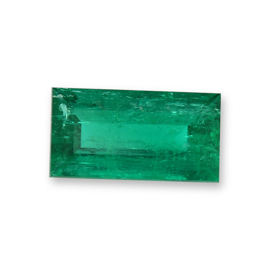 1.84 Carat Green COLOMBIAN Baguette Muzo Emerald CD