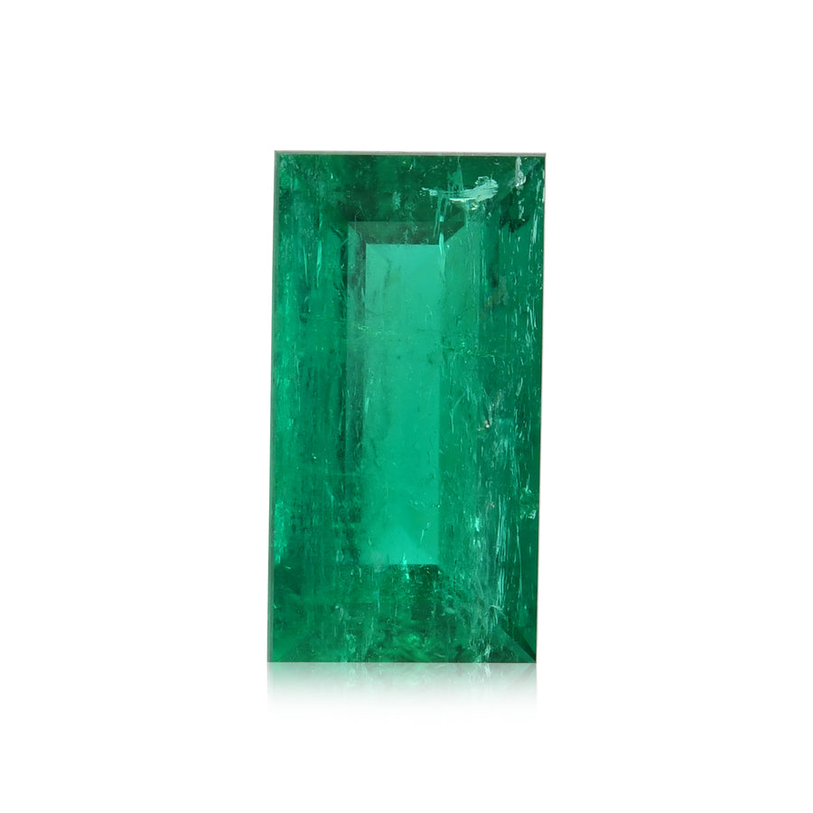 1.84 Carat Green COLOMBIAN Baguette Emerald CD & MUZO