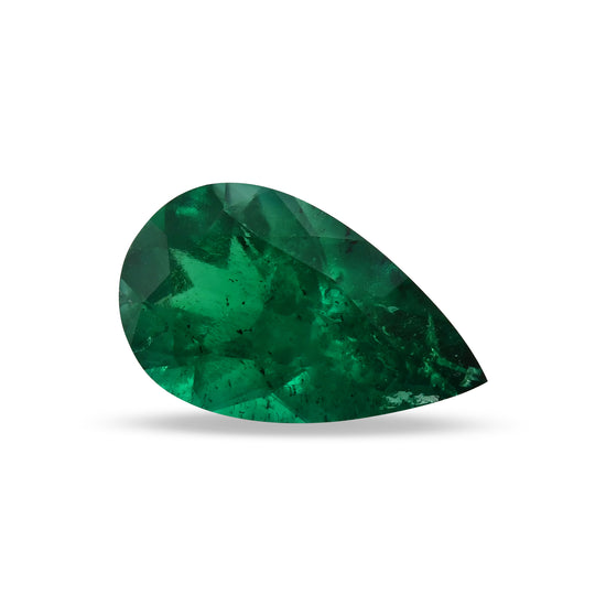 1.27 Carat Green COLOMBIAN Pear Muzo Emerald CD