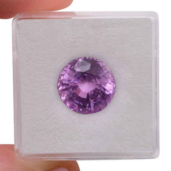 7.81 Carat Pink SRI LANKAN Round Sapphire CD