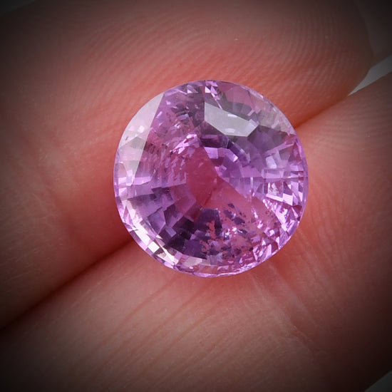 7.81 Carat Pink SRI LANKAN Round Sapphire CD