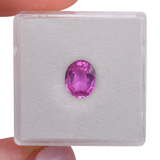1.74 Carat Pink  Oval Sapphire