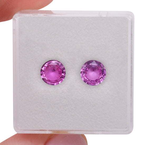 1.68 Carat Pink  Round Sapphire