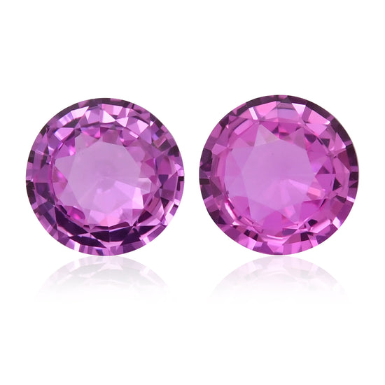 1.68 Carat Pink  Round Sapphire