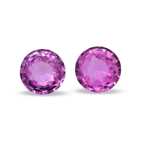 1.68 Carat Pink  Round Sapphire