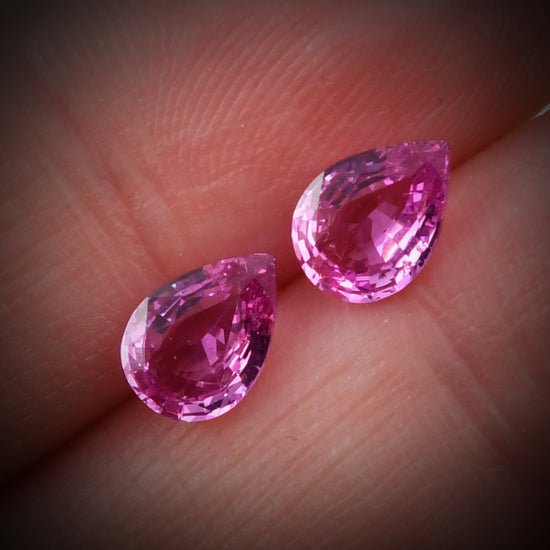 2.11 Carat Pink  Pear Sapphire