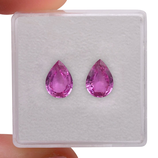 2.11 Carat Pink  Pear Sapphire