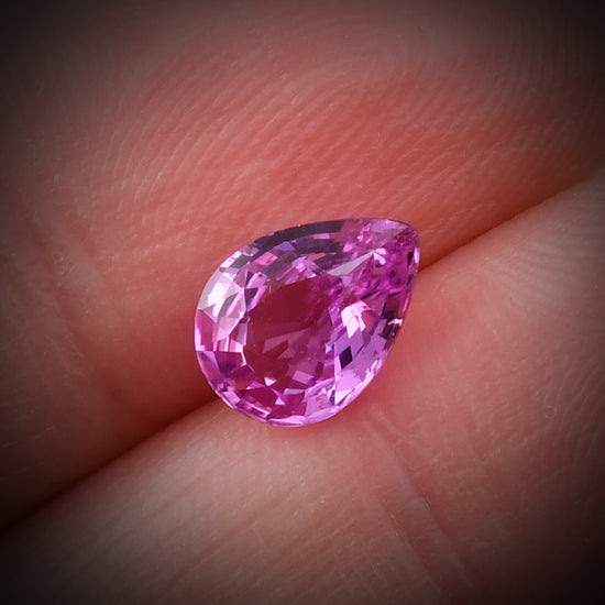 1.55 Carat Pink  Pear Sapphire