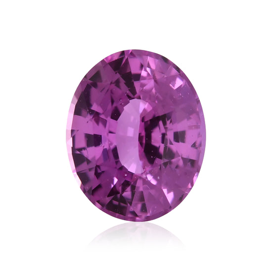 1.51 Carat Pink  Oval Sapphire