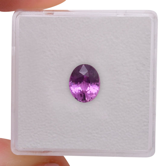 1.51 Carat Pink  Oval Sapphire