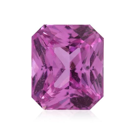 1,66 Karat rosa Radiant-Saphir
