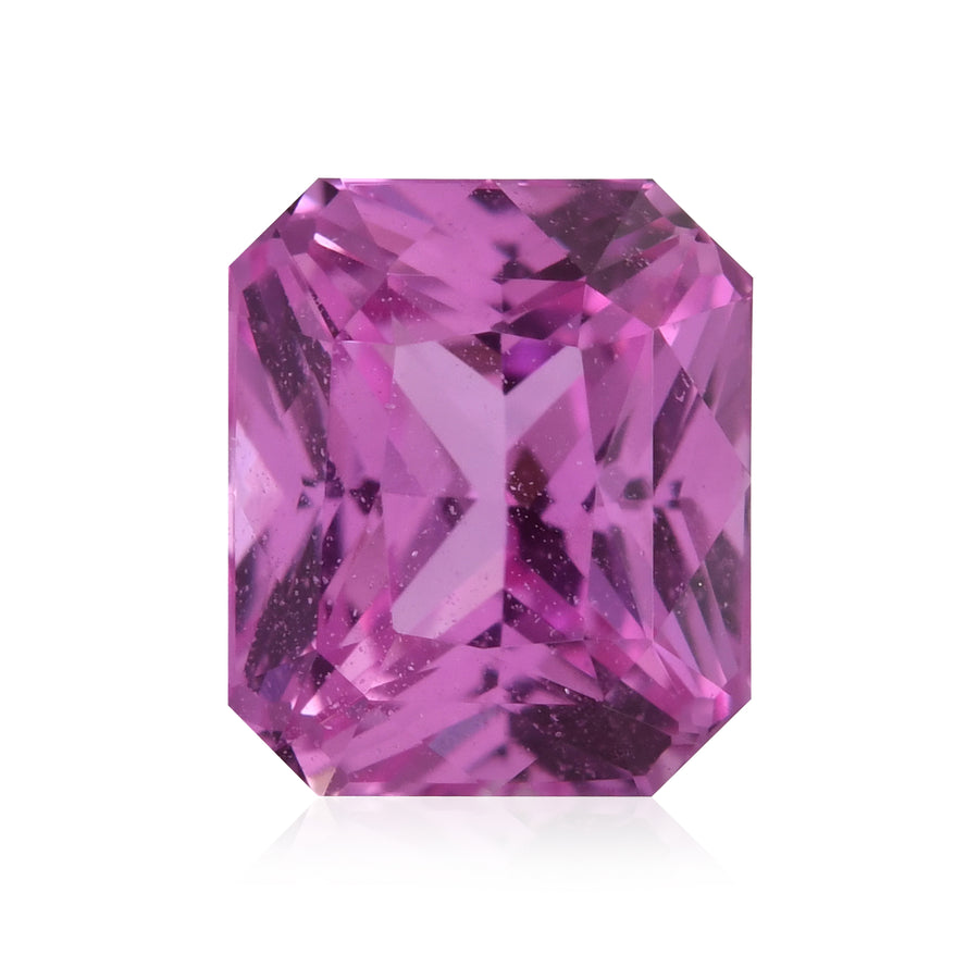 1.66 Carat Pink  Radiant Sapphire