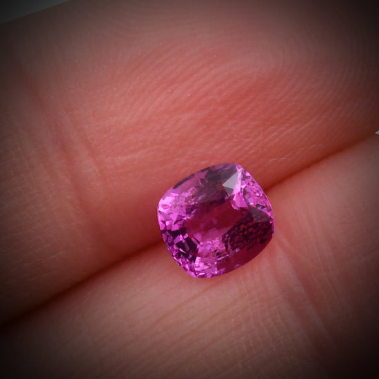 1.54 Carat Pink  Cushion Sapphire